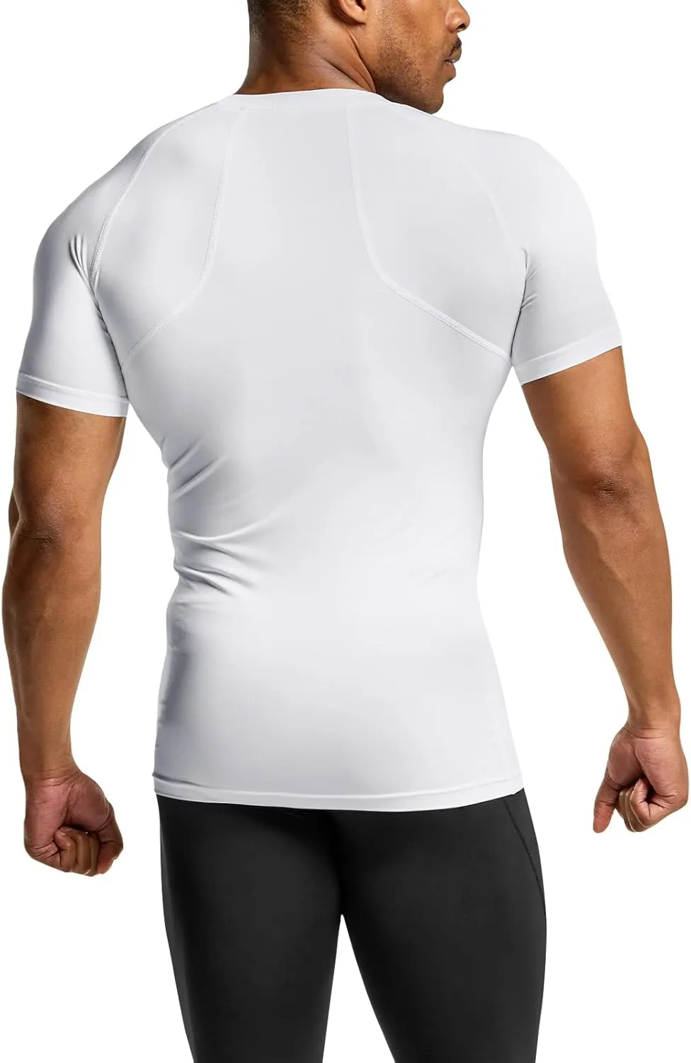 ATHLIO Men's Cool Dry Short Sleeve Compression Shirts, Sports Baselayer T-Shirts Tops, Athletic Workout Shirt