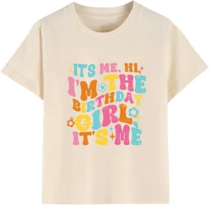 Birthday Girl Shirt 2nd 3rd 4th 5th 6th 7th 8th 9th Girls Birthday Tshirts Cotton Short Sleeve Tees