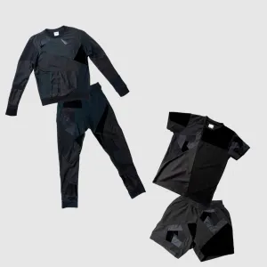 black 'all-over reroll' MEGA bundle (sweatshirt   jogger   shorts   tee shirt) - 30% OFF