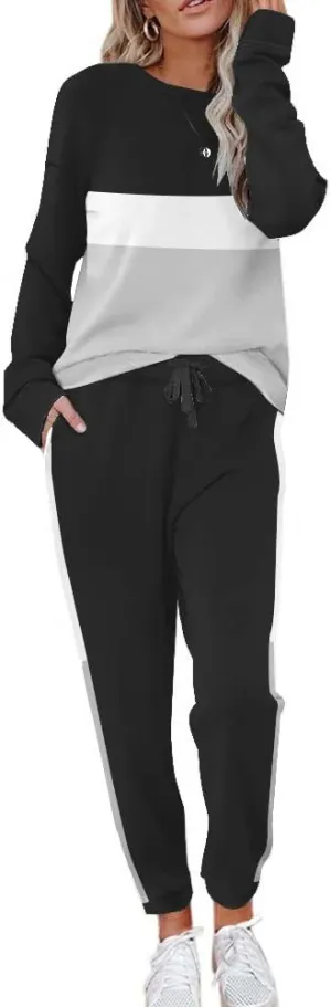 ETCYY NEW Lounge Sets for Women Two Piece Outfits Sweatsuits Sets Long Pant Loungewear Workout Athletic Tracksuits
