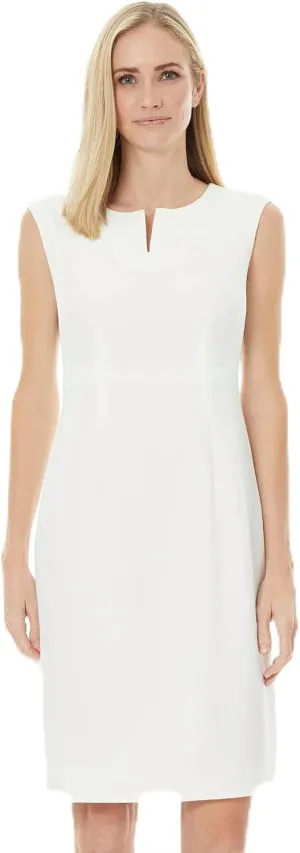 Kasper Women's Sleevless Sheath Dress with Notch Neckline
