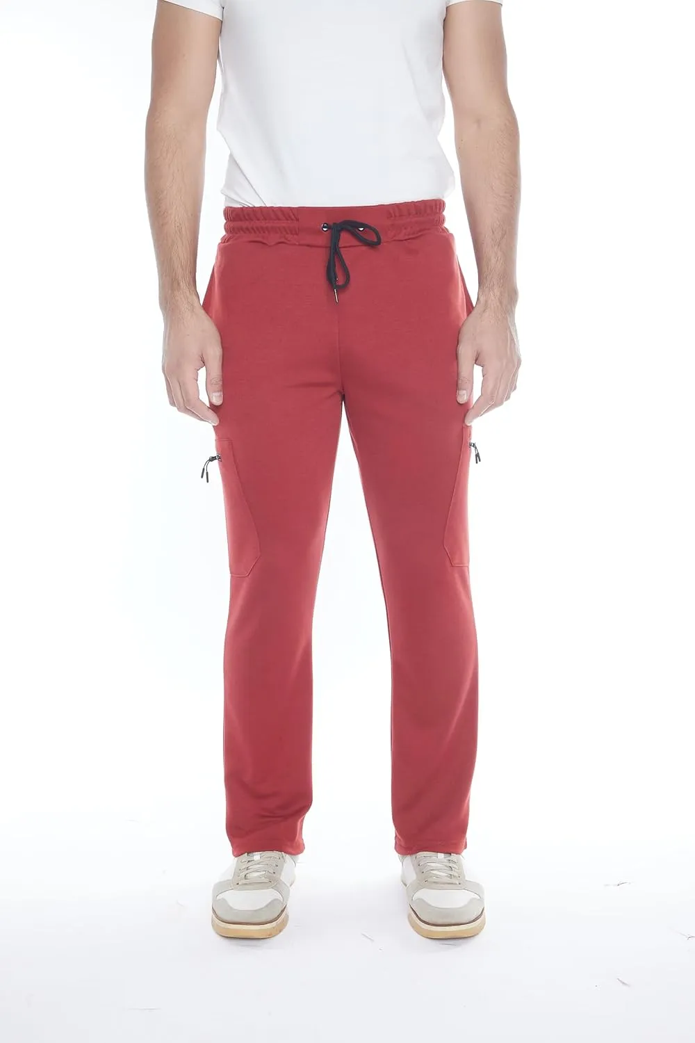 Mens Sweatpants 3-Pack Tech Fleece Cargo Active Athletic Pants with Cargo Zipper Pockets and Drawstring. Sizes: XS to 3XL.
