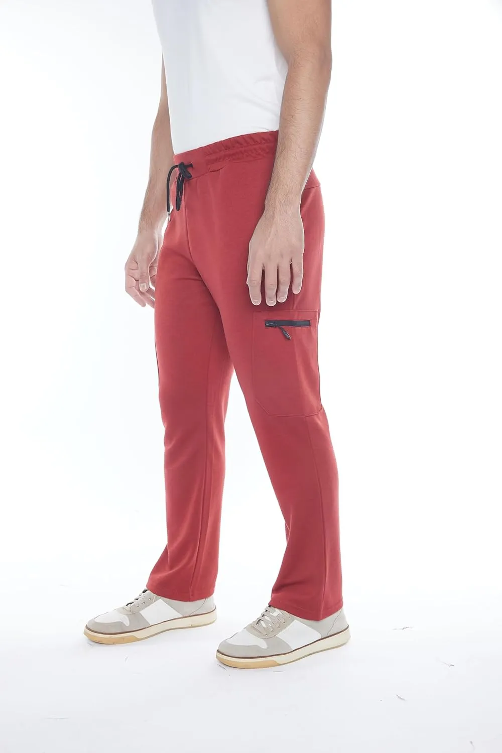 Mens Sweatpants 3-Pack Tech Fleece Cargo Active Athletic Pants with Cargo Zipper Pockets and Drawstring. Sizes: XS to 3XL.