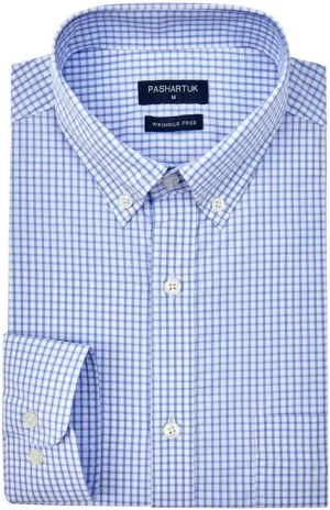 PASHARTUK Wrinkle Free Regular Fit Mens Button Down Shirts Long Sleeve Dress Shirts for Men