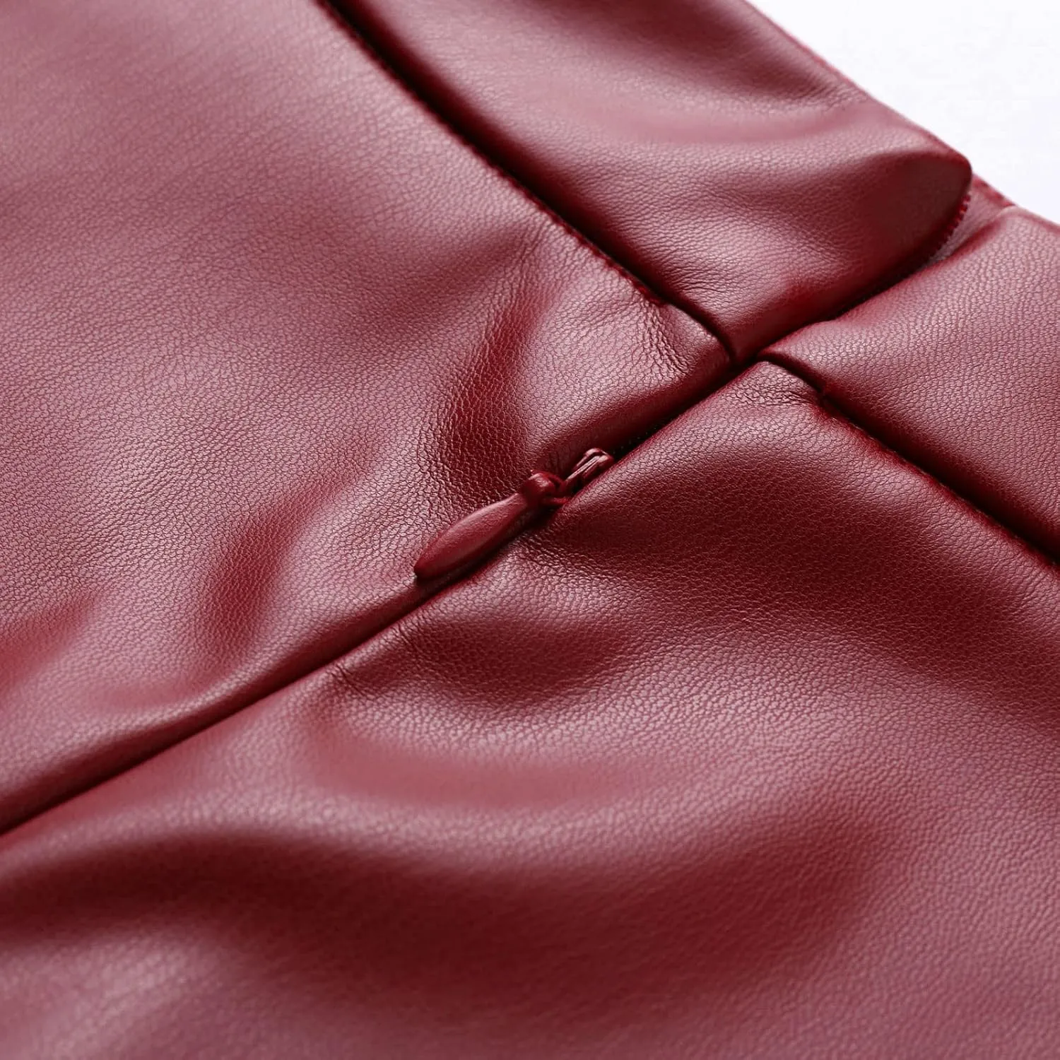 Waist High Solid Skirt Color Skirts Long Womens Line Leather Faux A Skirt Pleated Skirts for Women