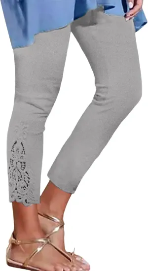 Women's Modal Bottoming Pants Summer Seven Pants Skinny Elastic Outside Wear Tight Cropped Tapered Trousers